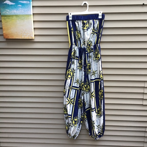 L'ATISTE Pants - EUC L’atiste by Amy strapless pattern jumpsuit